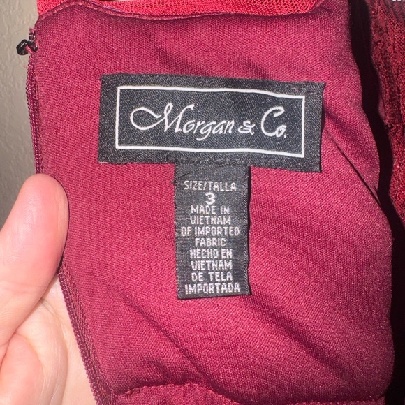 Prom dress - Ruby red sequin gown - Picture 7 of 7